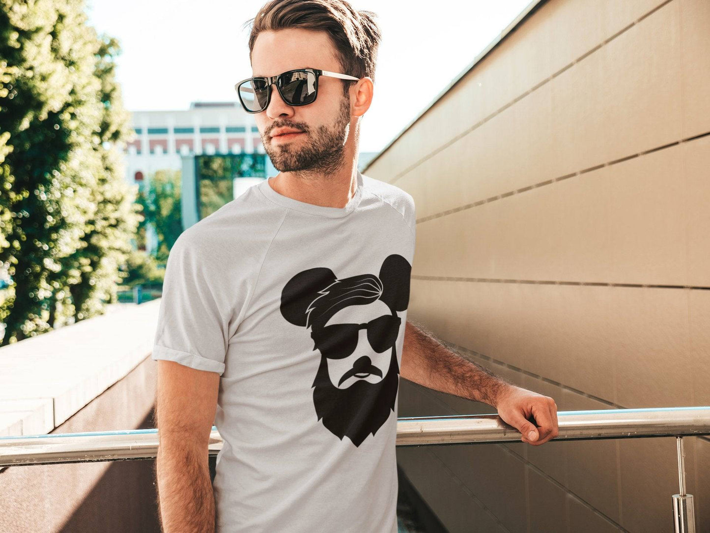 Hipster Mouse Ears - Park Gear - T-Shirt