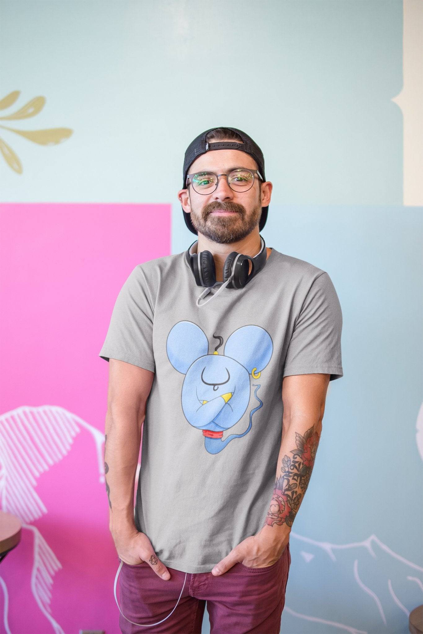 Man Bun Mouse Ears - Park Gear - T-Shirt