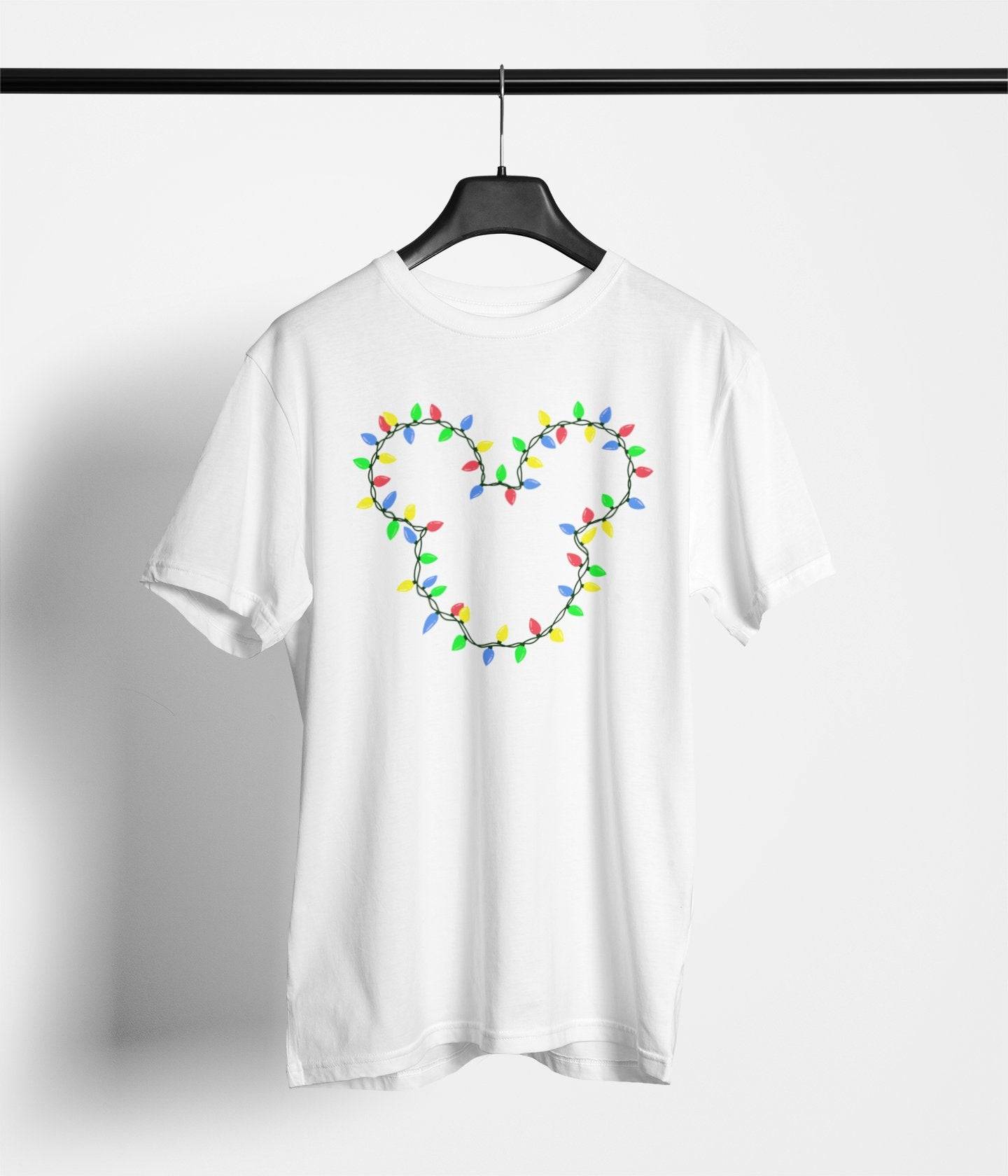 Christmas Lights Mouse Ears - Park Gear - T-Shirt