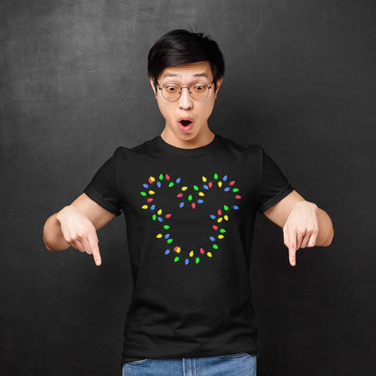 Christmas Lights Mouse Ears - Park Gear - T-Shirt