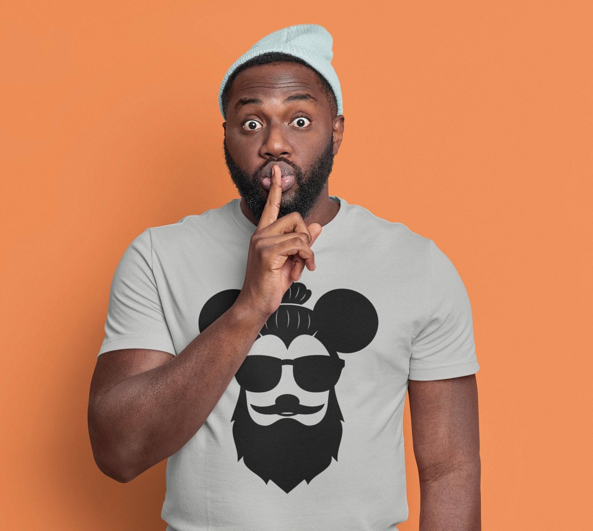 Man Bun Mouse Ears - Park Gear - T-Shirt