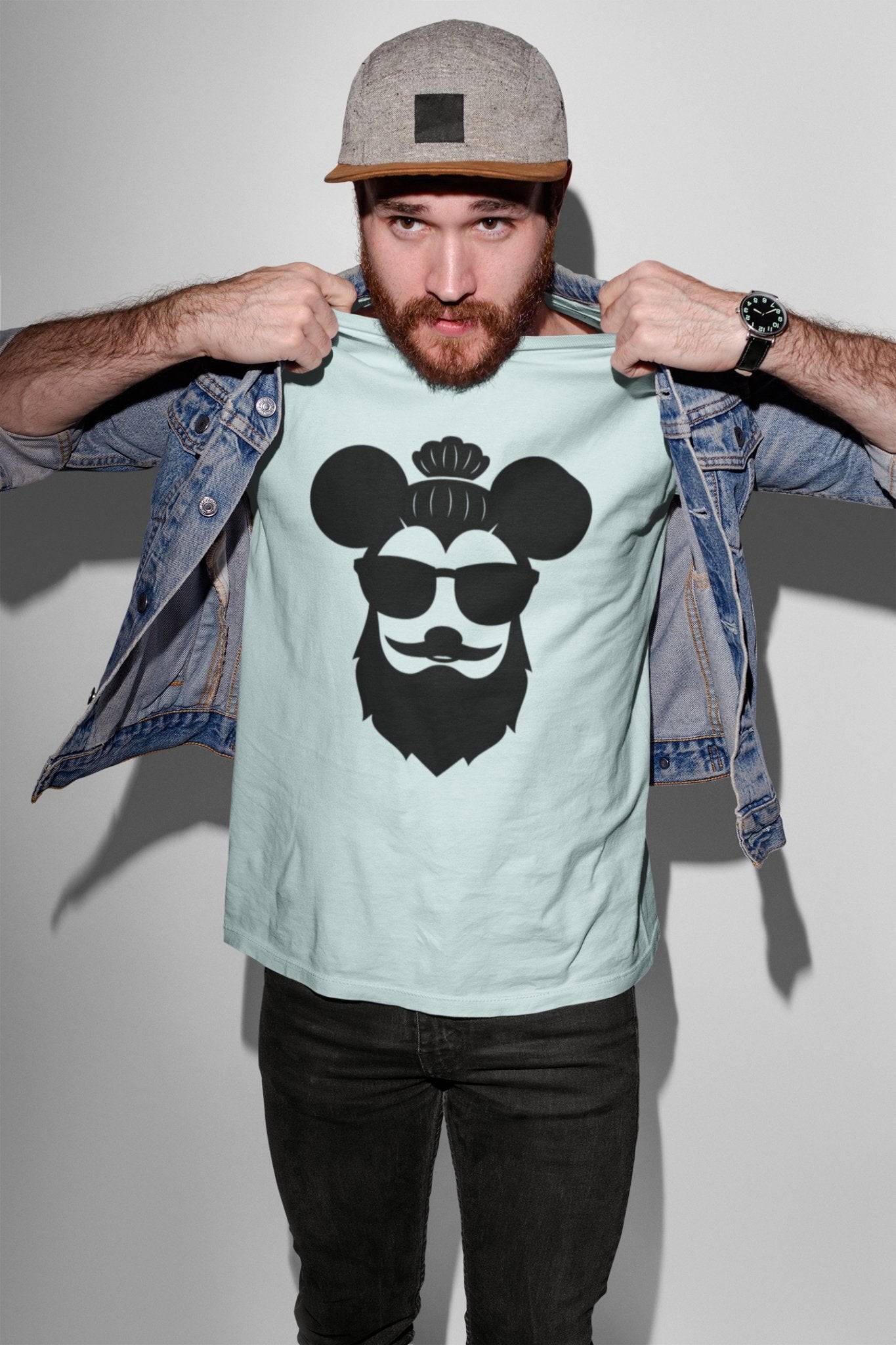 Man Bun Mouse Ears - Park Gear - T-Shirt