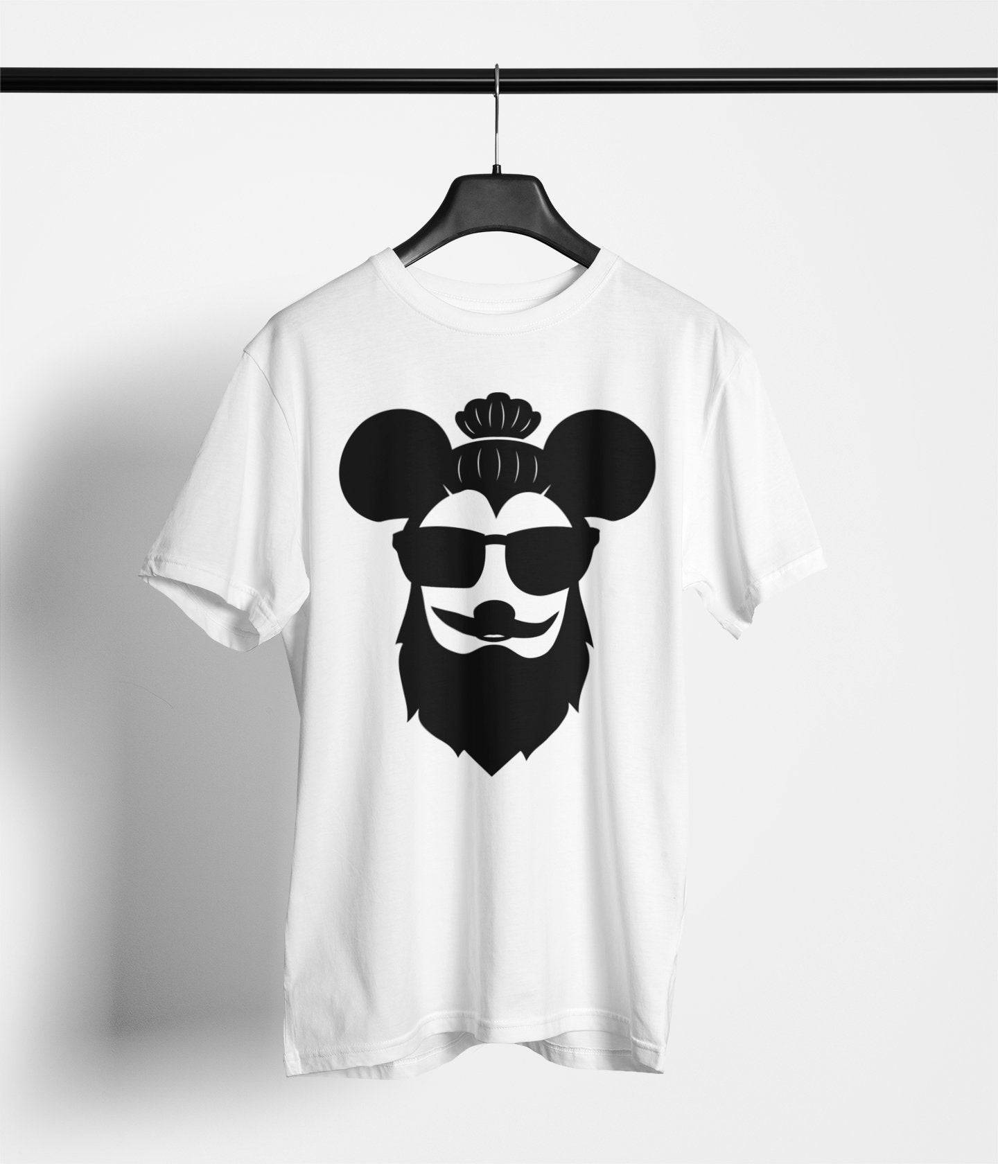Man Bun Mouse Ears - Park Gear - T-Shirt