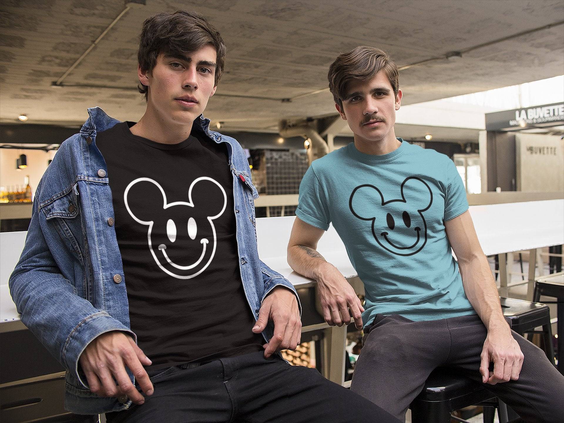 Smiley Face Mouse Ears - Park Gear - T-Shirt